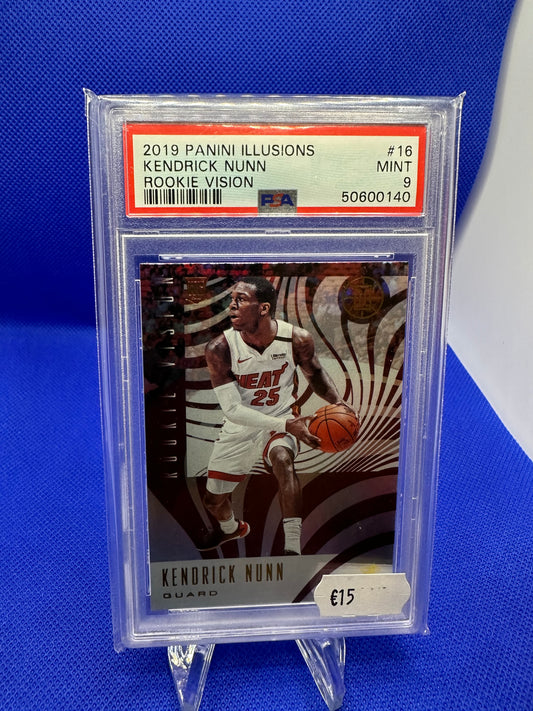 Kendrick Nunn 2019 Panini Illusions Rookie Vision PSA 9 NBA