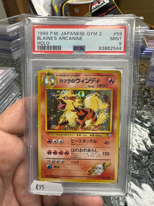 Blaines Arcannie gym holo psa 9 arkani