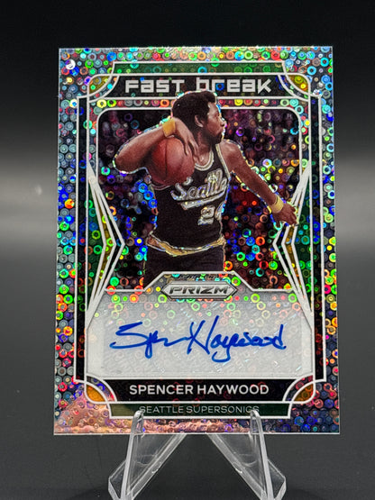 2021 Panini Prizm Fast Break Spencer Haywood Auto - Supersonics