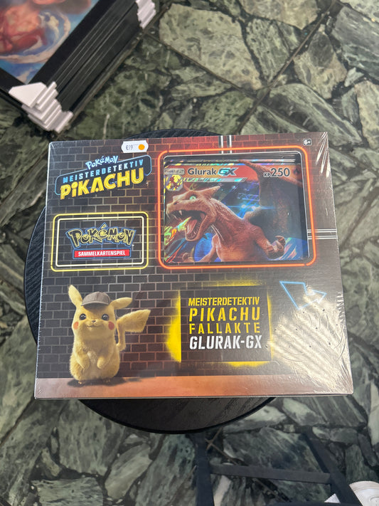 Pokémon Meisterdetektiv pikachu fallakte Glurak GX Box