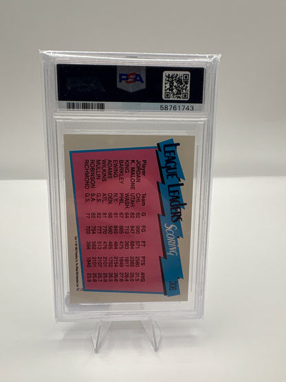 M. Jordan/K. Malone Scoring Leaders 1991 Hoops PSA 7