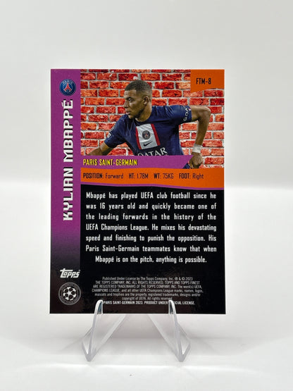 2022-23 Topps Beste UEFA Champions League Kylian Mbappe The Man FTM-8 SP PSG