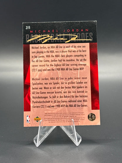 1994-95 UD (Basketball Heroes) #41 Michael Jordan (3 1/2"x5") (RARE) Jumbo Card