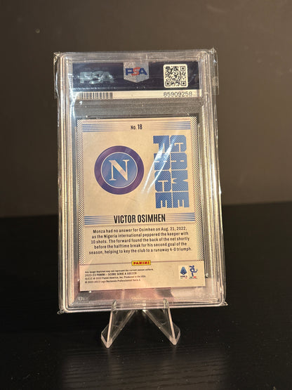 Victor Osimhen Score Series A 2022-23 Game Face PSA 10