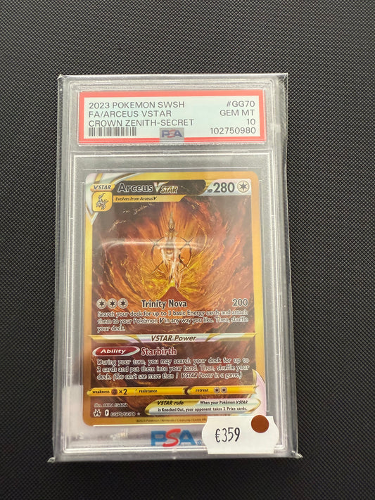 2023 Pokemon SWSH FA/ Arceus Vstar PSA 10