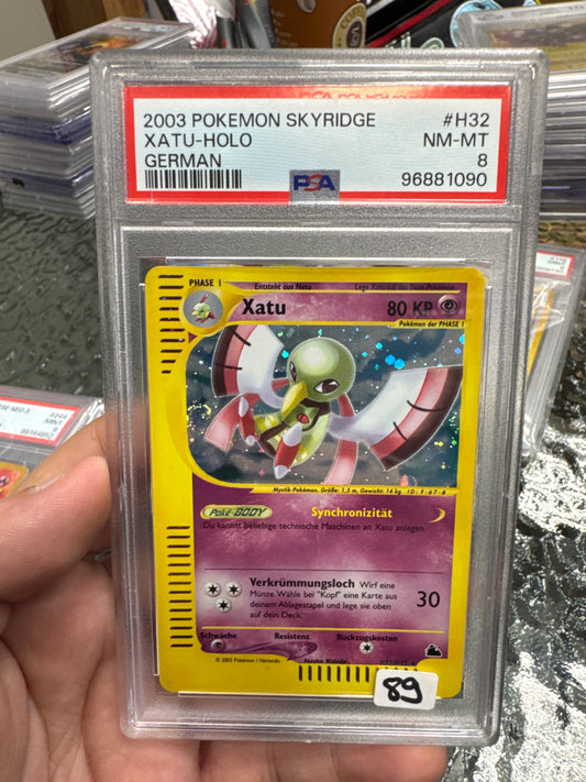 Xatu skyridge holo Deutsch psa 8