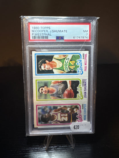 M.Cooper/J.Shumate/P.Westphal 1980 Topps PSA 7 NBA