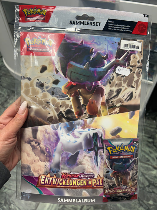 Pokémon Sammler Kit sammelalbum Karten Karmesin & Purpur Entwicklungen in paldea