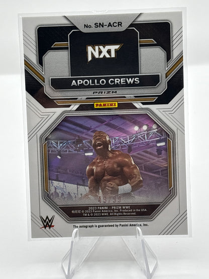 Apollo Crews Sensational Signatures Prizm WWE 49/99