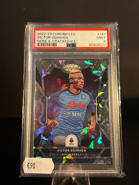Victor Osimhen Series-A Cracked ICE PSA 9
