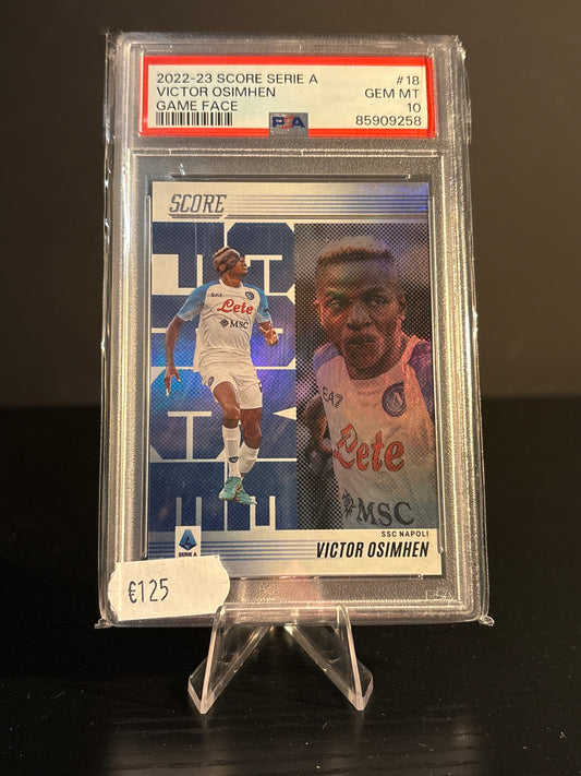 Victor Osimhen Score Series A 2022-23 Game Face PSA 10