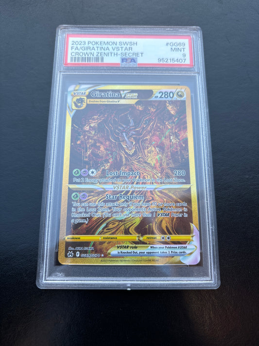 Pokémon Fa/Giratina GG69/GG70 VStar PSA 9 Crown Zenith Secret Englisch