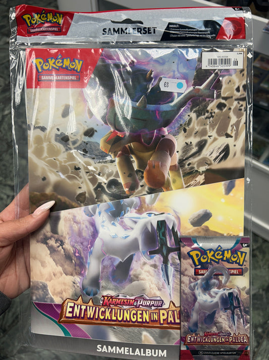 Pokémon Sammler Kit sammelalbum Karten Karmesin & Purpur Entwicklungen in paldea