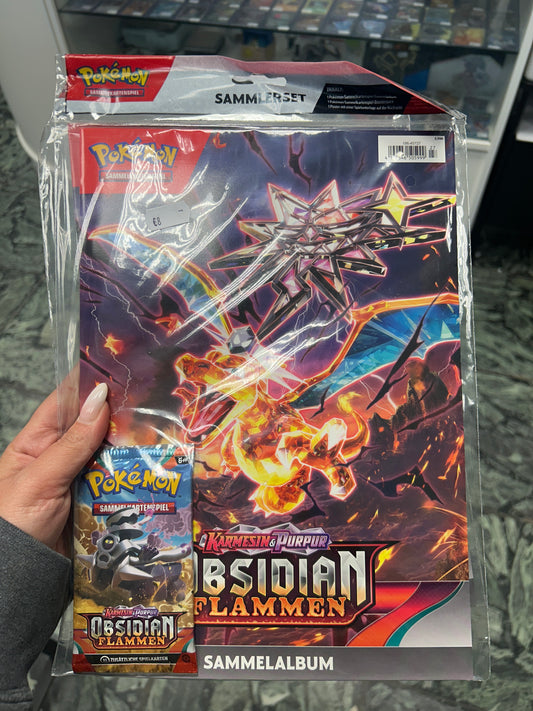 Pokémon Sammler Kit sammelalbum Karten Karmesin & purpur obsidian Flammen