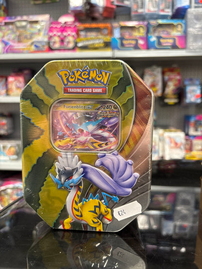 Pokémon paradox Schicksale  Furienblitz Ex tin Box