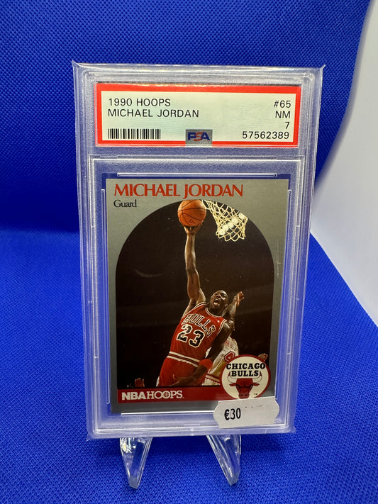 Michael Jordan 1990 Hoops PSA 7 NBA