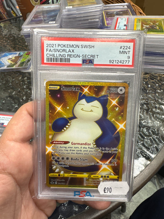 Snorlax gold chilling reign englisch psa 9