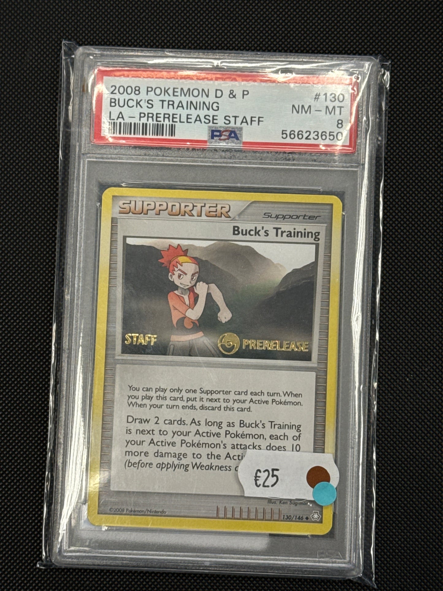 2008 Pokemon D & P Buck‘s Training  PSA 8