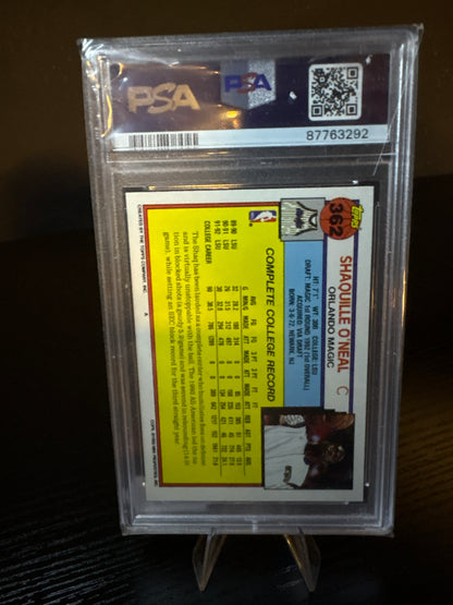 Shaquille O'Neal 1992 Topps PSA 9 NBA