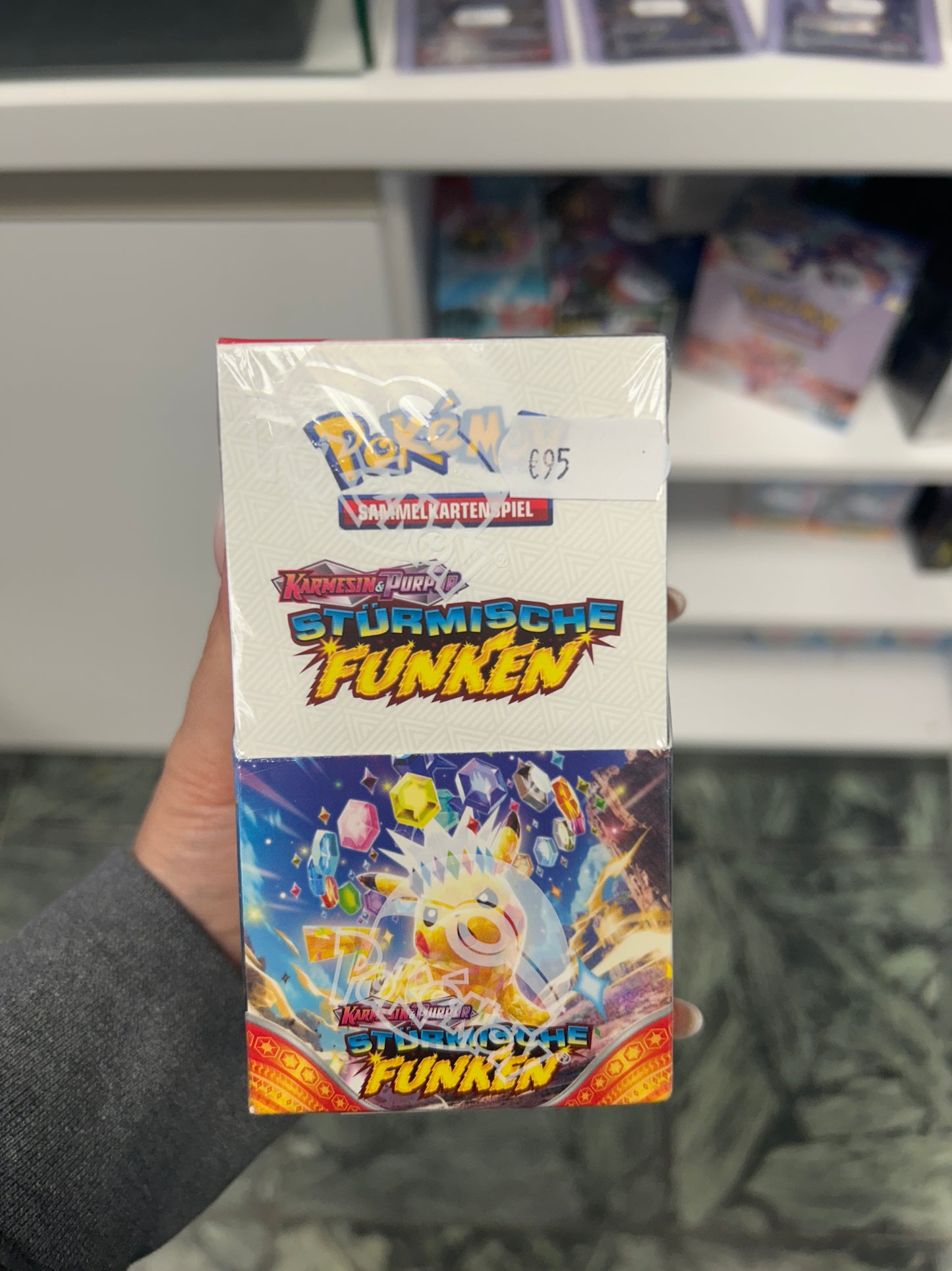 Pokémon stürmische Funken booster Karten