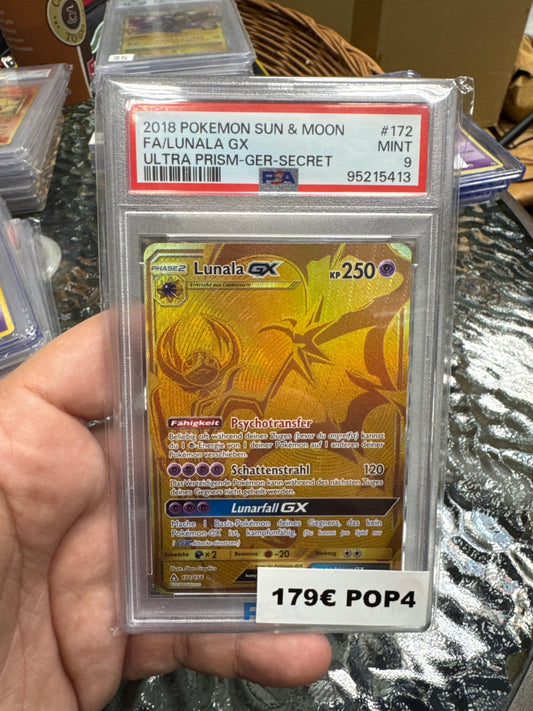 Lunala GX pop 4 deutsch PSA 9