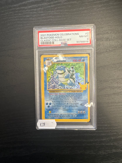 Pokémon Blastois-Holo #2 Classic Coll-Base Set  PSA 8 Englisch