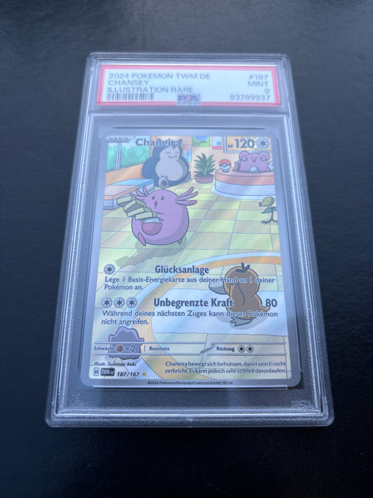 Pokémon Chansey 187/167 Illustration Rare PSA 9 Deutsch