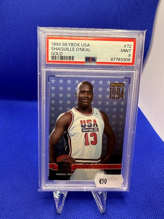 Shaquille O'Neal 1994 Skybox USA Gold PSA 9 NBA