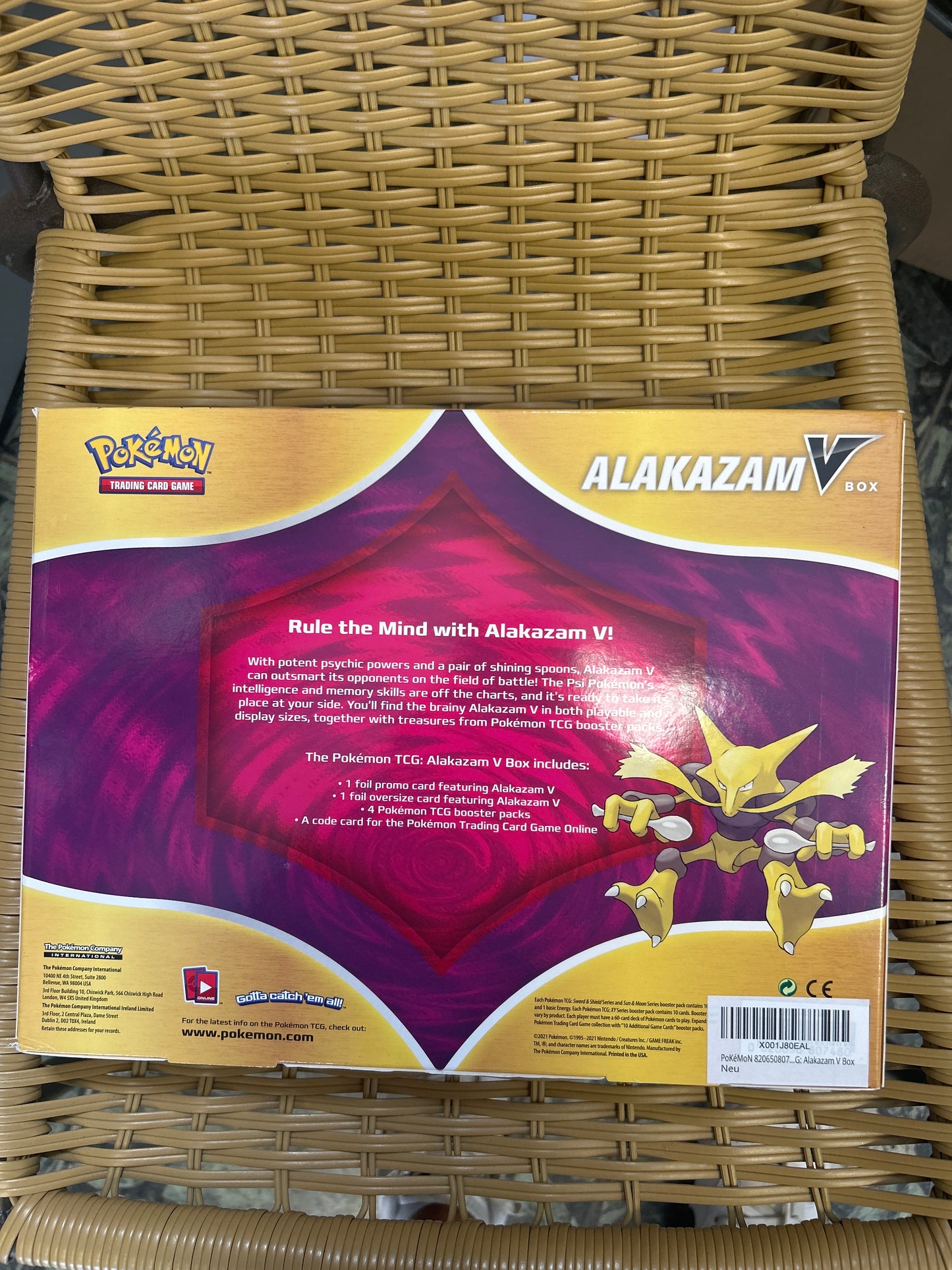 Pokémon Alakazam V Kollektion Box