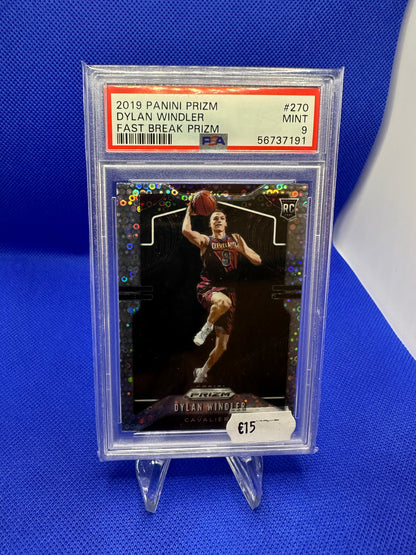 Dylan Windler 2019 Panini Prizm Fast Break Prizm PSA 9 NBA