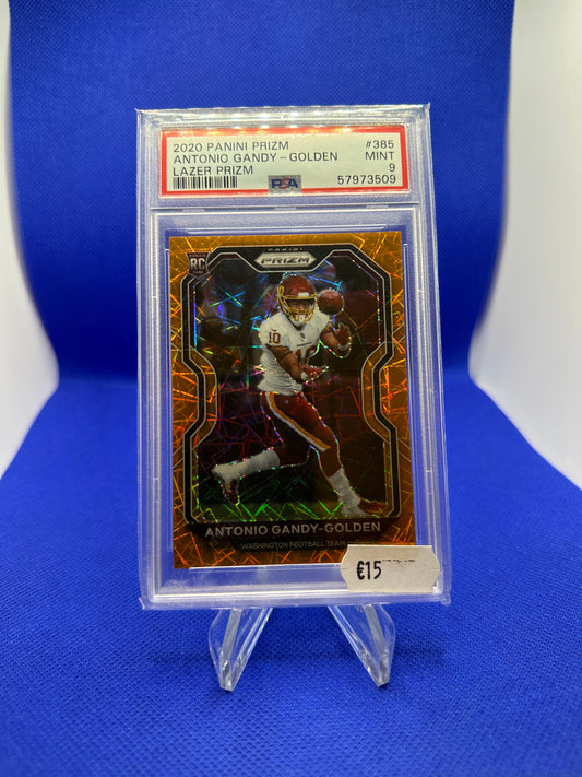 Antonio Gandy - Golden 2020 Panini Prizm Lazer Prizm PSA 9 NFL