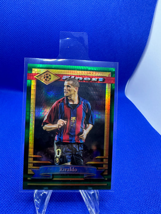 Rivaldo 2023 Topps Finest Moments FC Barcelona /35