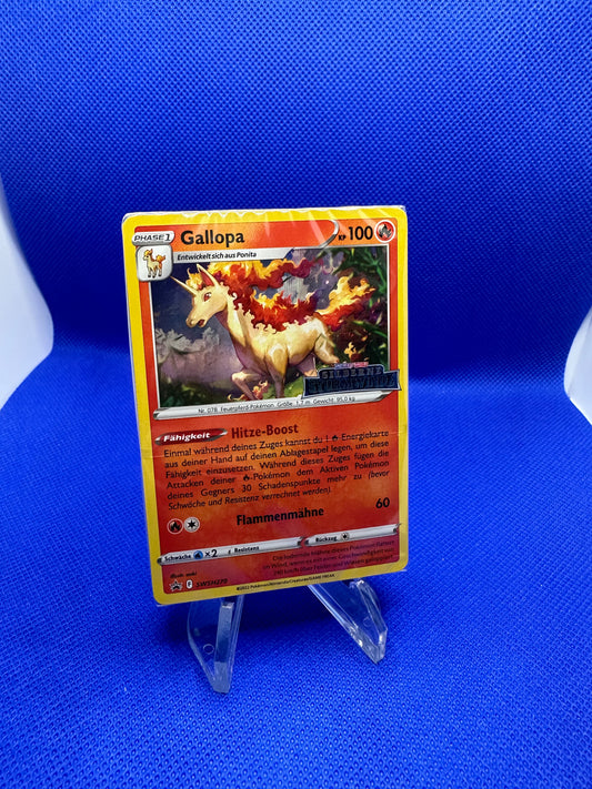 Pokemon Silberne Sturmwinde Build & Battle Promo Deck Gallopa Deutsch Sealed