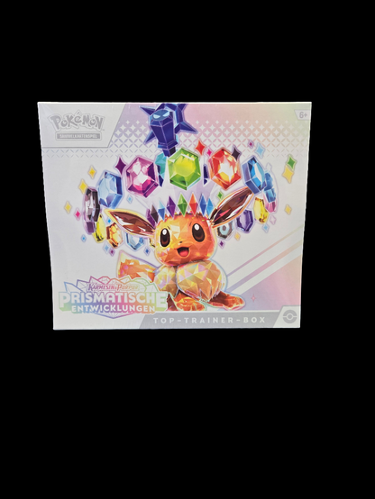 Pokémon K&P Prismatische Entwicklungen Top Trainer Box