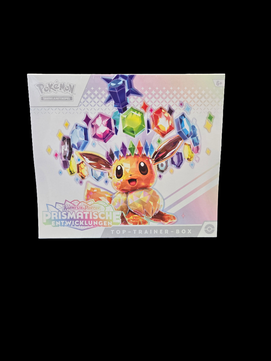 Pokémon K&P Prismatische Entwicklungen Top Trainer Box