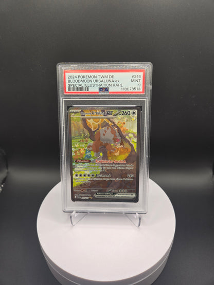 Pokémon Blutmond-Ursaluna ex TWM216 PSA9