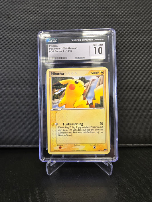 Pokémon Pikachu POP4 13 CGC10