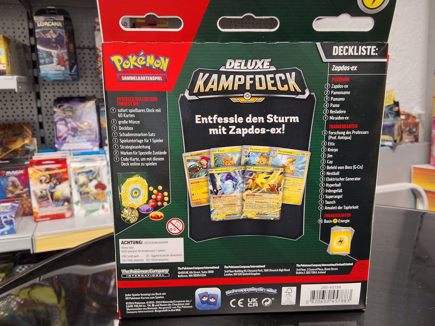 Pokemon Zaptos Ex Deluxe Kampfdeck