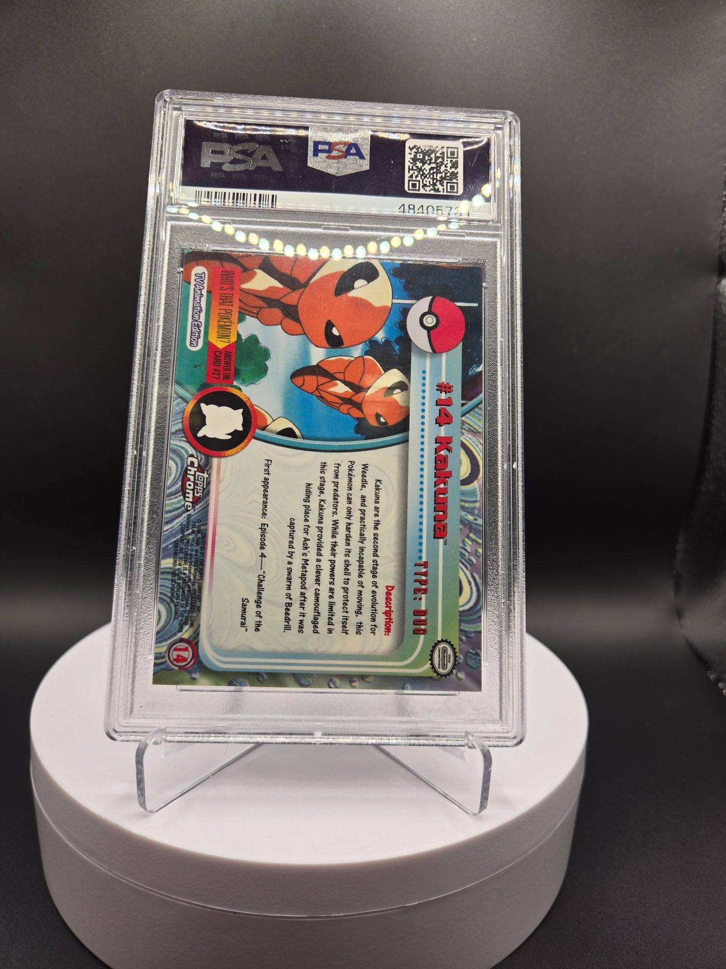 Pokémon Topps Kakuna #14 PSA10