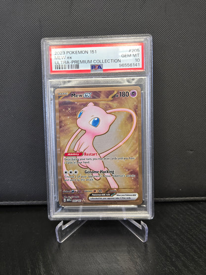 Pokémon Mew ex MEW205 Metal Card PSA10