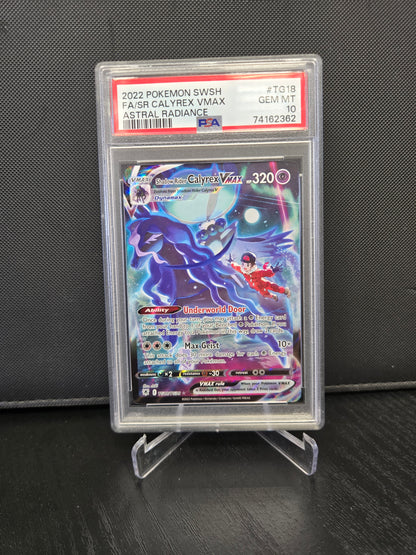 Pokémon Shadow Rider Calyrex VMAX ASR TG18 PSA10