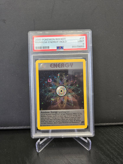 Pokémon Rainbow Energy-Holo TR17 PSA9