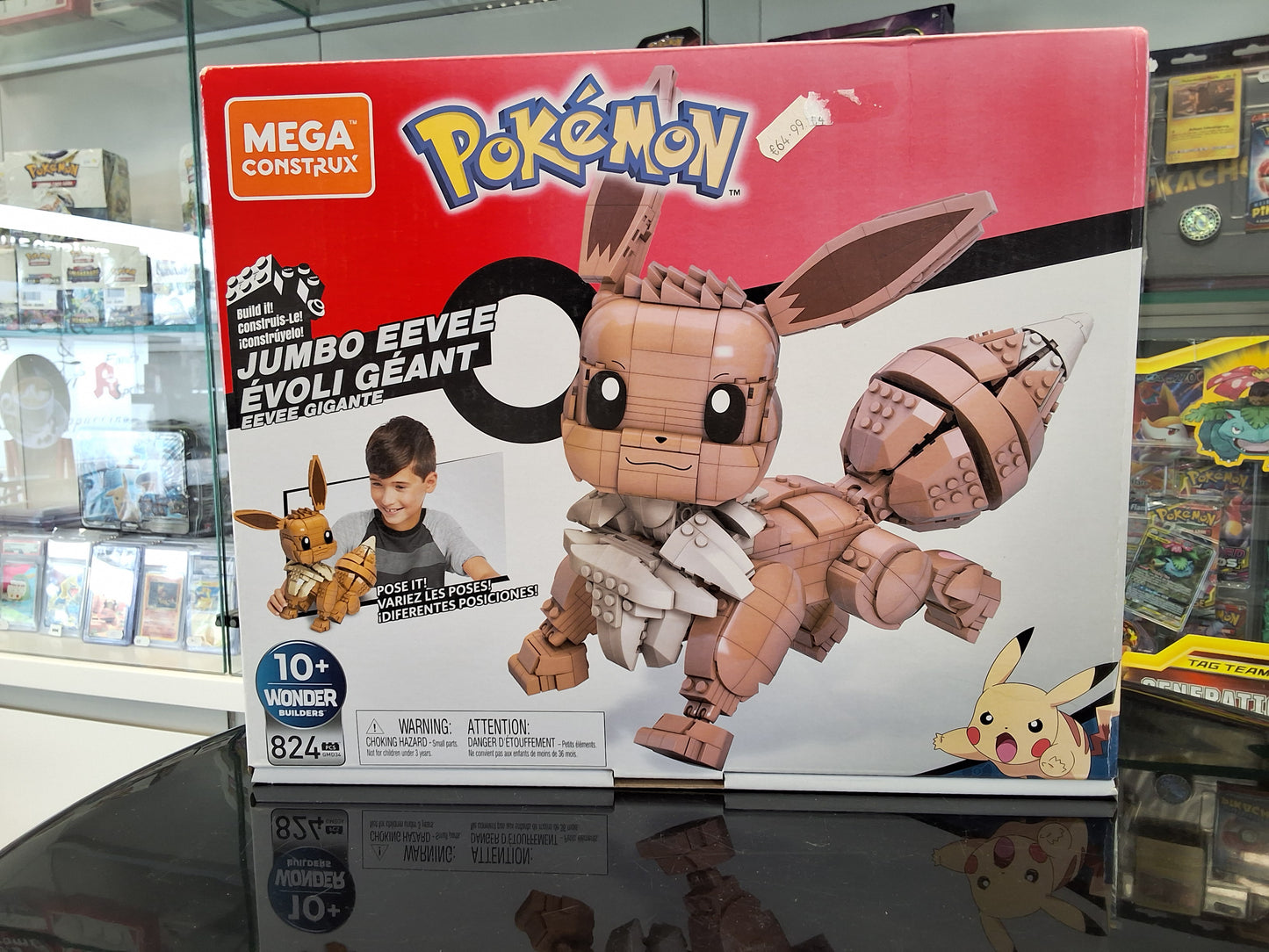 Pokemon Jumbo Evoli Guantanamo Mega Construx