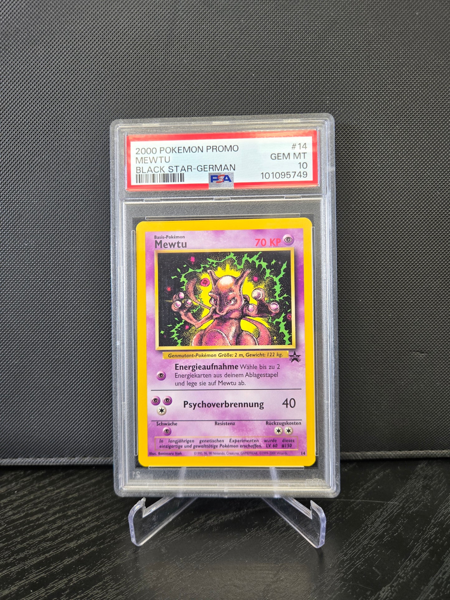 Pokémon Mewtu WP14 PSA10