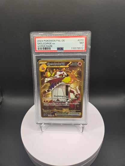 Pokémon Skelokrok ex PAL272 PSA7